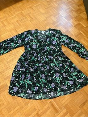 YAS Floral Long-Sleeve Dress